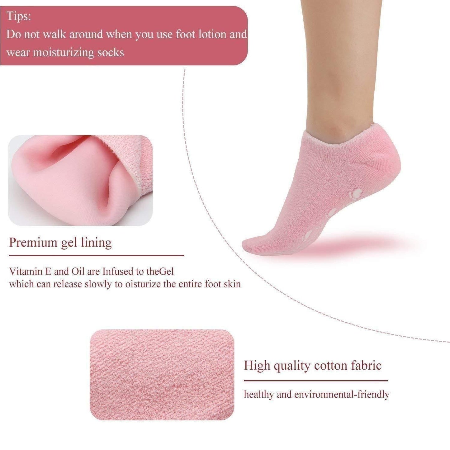 Yoga Socks with Grips – Non-Slip Anti-Skid Socks for Yoga, Pilates & Gym
